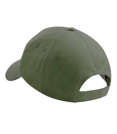 Unisex ultimate 5 panel baseball cap olive green Beechfield