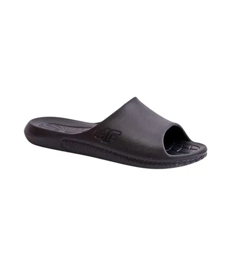 Womens/ladies Flat Flip Flops Black 4F