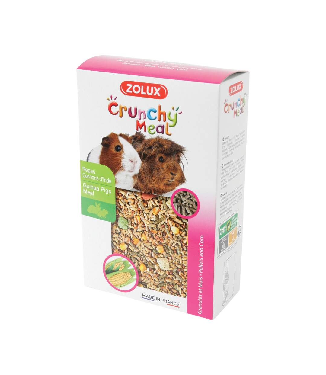 Aliment pour cochons d'Inde Crunchy meal 800 gr (Lot de 3)