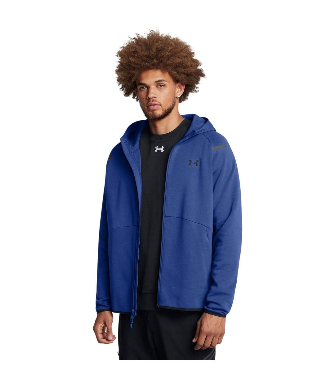 Mens Unstoppable Sweat Jacket Blue Under Armour-4