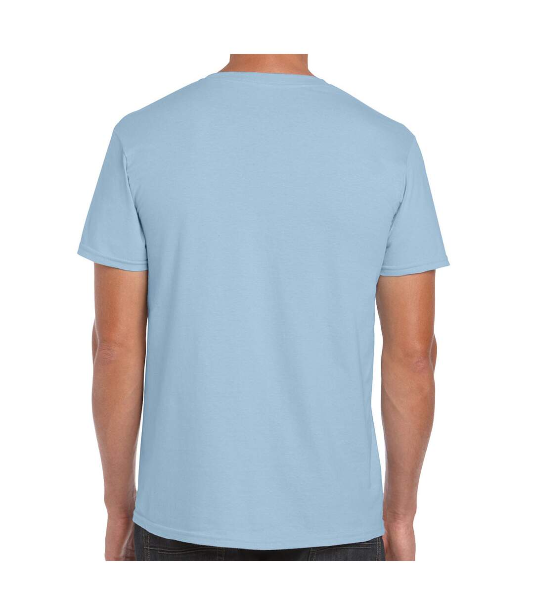 T-shirt Manches Courtes Softstyle Homme Bleu Clair Gildan-3