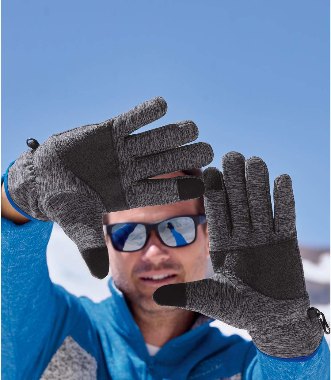 Gants Tactiles Doublés Polaire-1