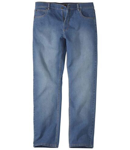 Modré džínsy s vypraným efektom