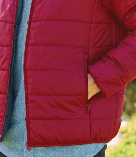 Wattierte Steppjacke Bordeaux