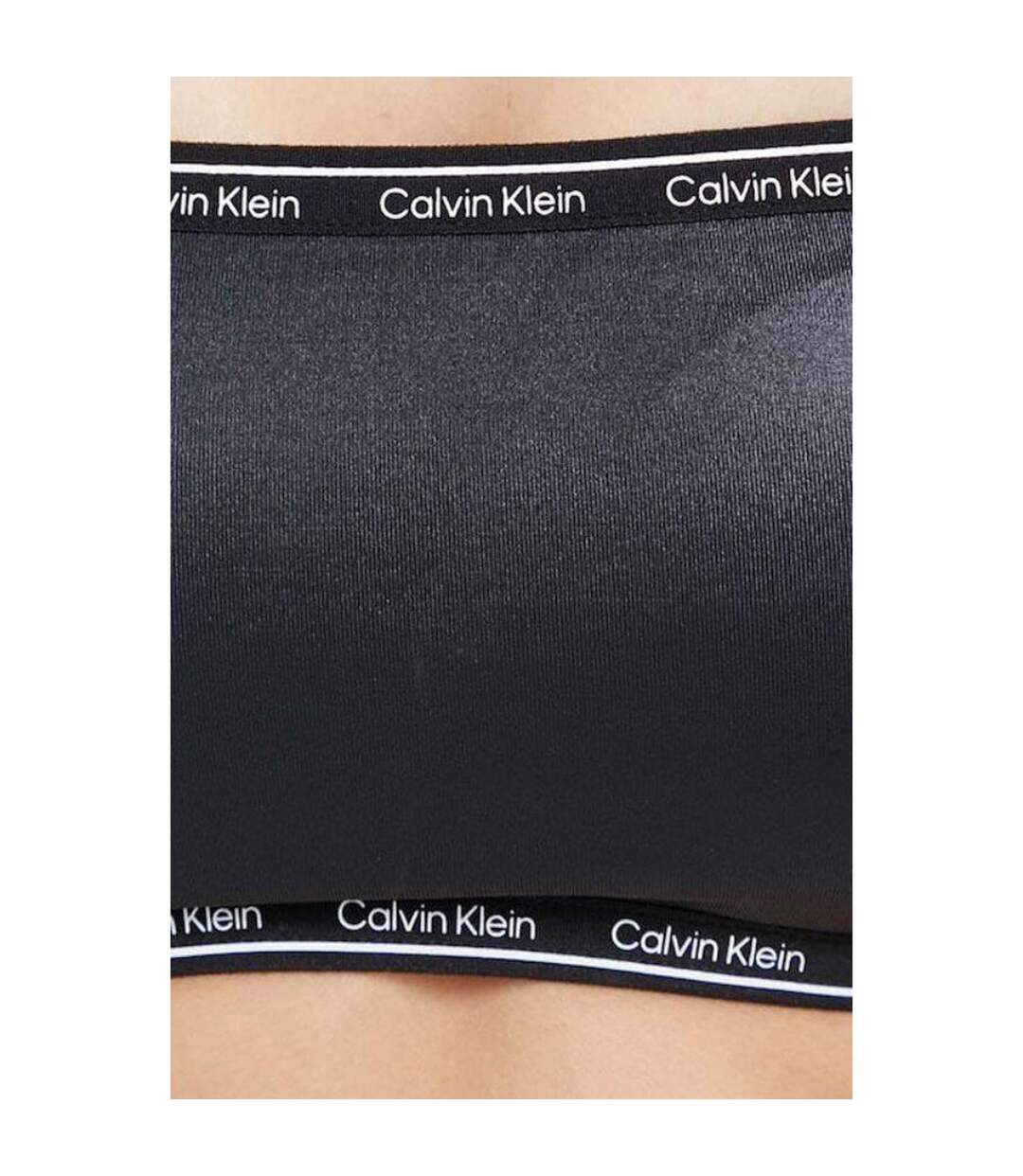 Haut De Maillot De Bain Motif/style Logo Femme Noir Calvin Klein-3