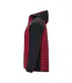 Unisex Adult Minsk Insulated Padded Jacket Black Red Roly-3