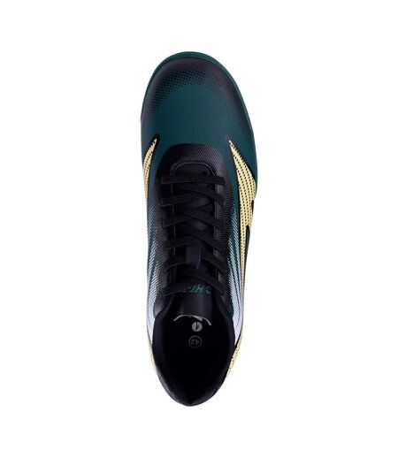 Chaussures De Foot Pour Terrain Ferme Hilan Homme Noir Turquoise Foncé Jaune Clair Hi-Tec