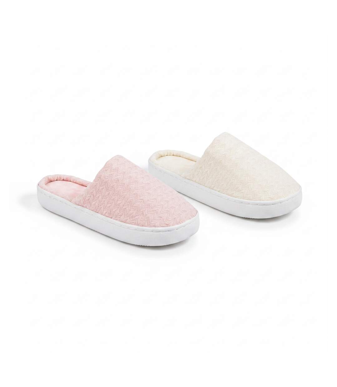 OZABI Pack 2 Paires Mules Femme Semelle Nuage Doublure Éponge-1
