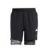 Short de running noir homme adidas wo pow 2in1-3
