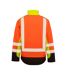 Unisex Adult Safety 3 Tone 3 Layer Jacket Fluorescent Yellow Fluorescent Orange Black Result Recycled-2