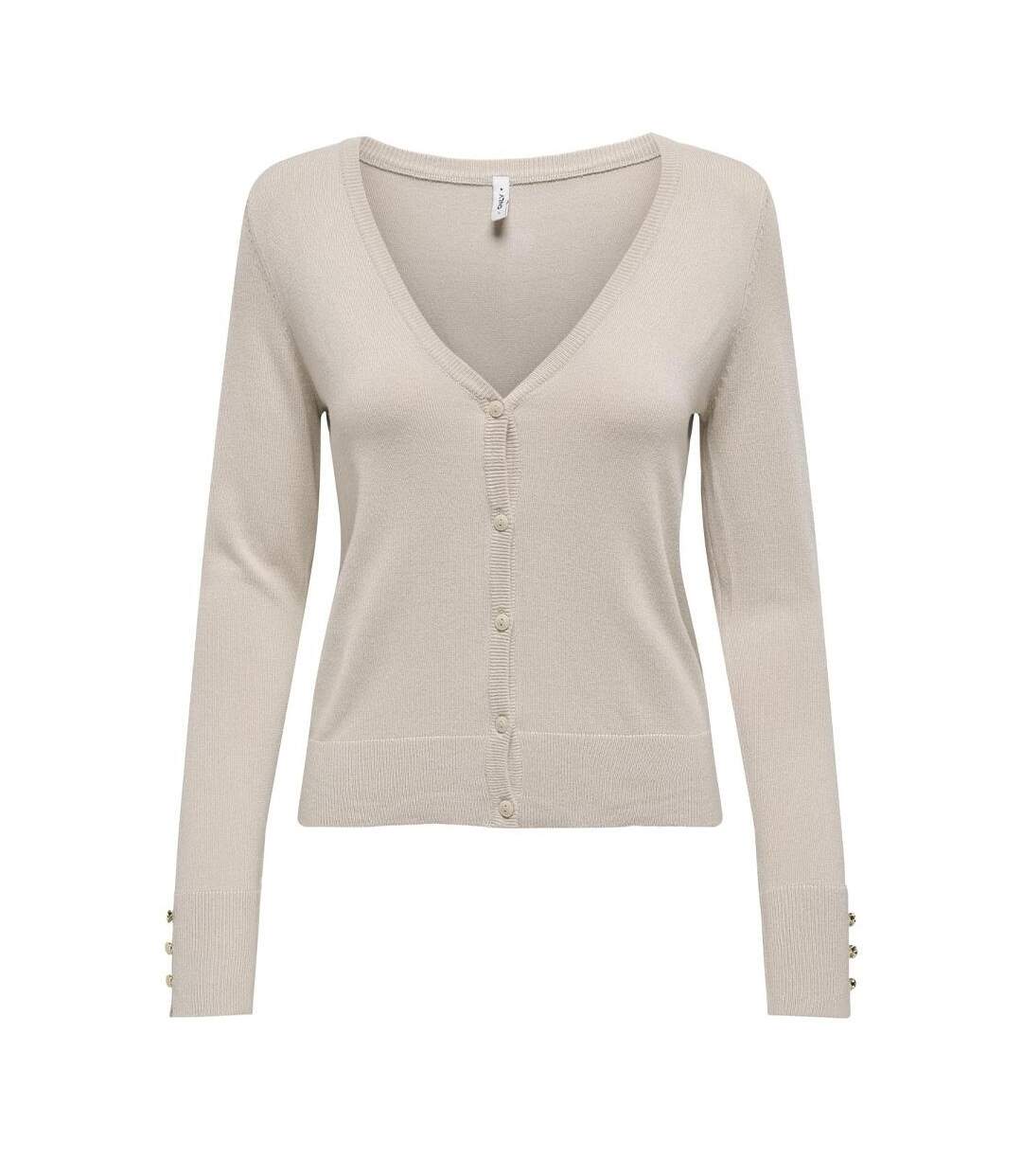 Gilet beige femme only minna-1