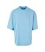 T-shirt Oversize Pour Hommes Bleu Baltique Build Your Brand-1