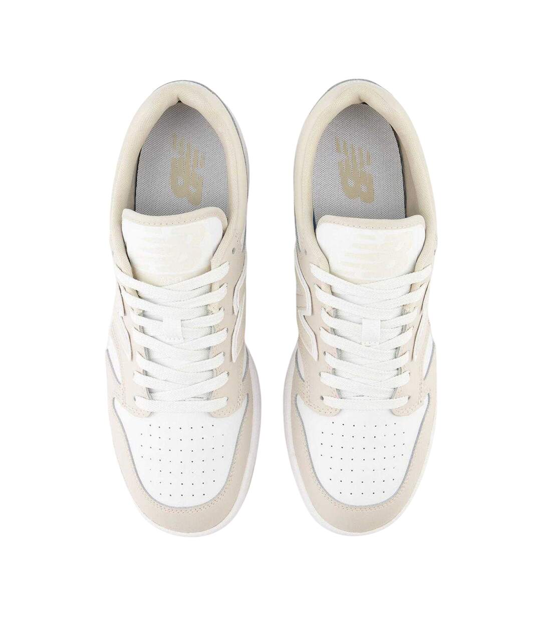 Baskets Femme Blanc Beige New Balance-4