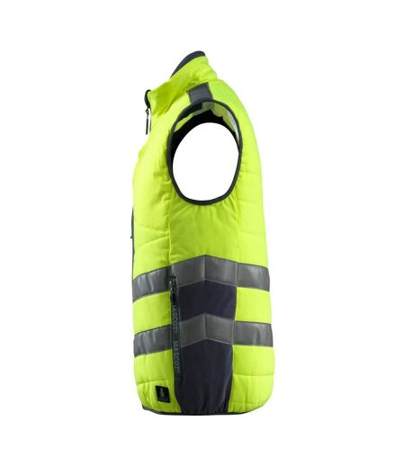 Gilet Haute Visibilité Safe Supreme Grimsby Adulte Jaune Fluo Bleu Marine Foncé Mascot