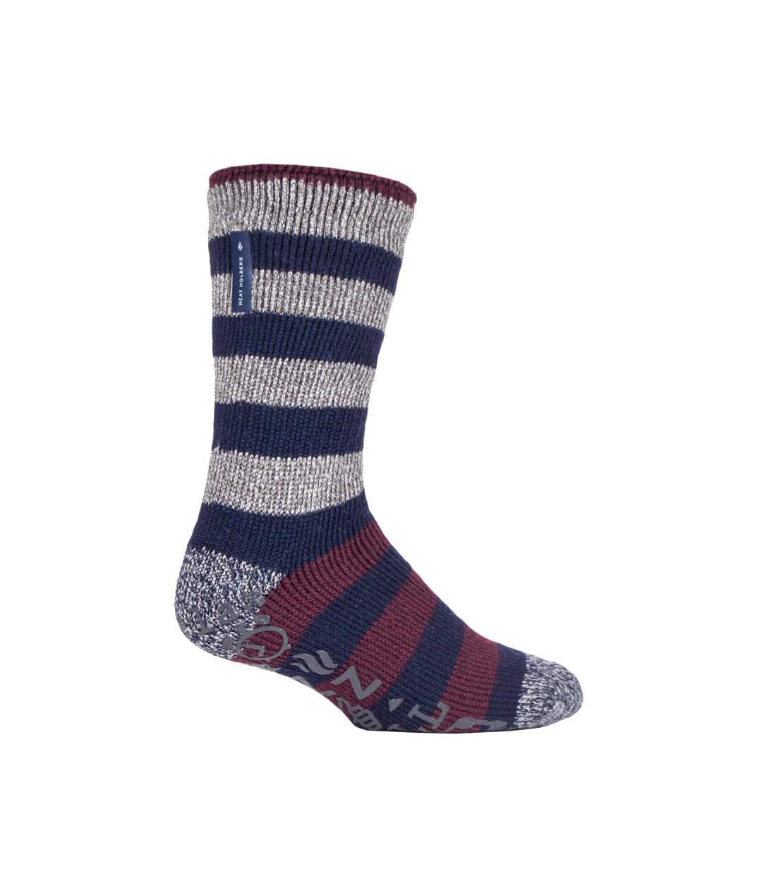 Chaussettes Homme Antidérapantes Thermique Rayures