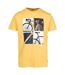 T-shirt Manches Courtes Motif/style Vélo Homme Jaune Pâle Imprimé Trespass-1