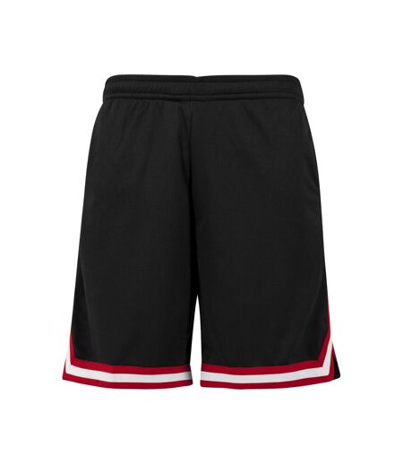 Short Motif/style À Rayures Homme Noir Rouge Blanc Urban Classics
