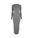 Robe Moulante Manches Longues Femme Kaki Jack Wills-2