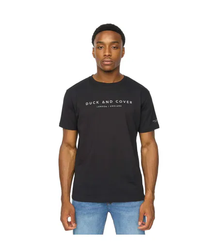 T-shirt Crytons Homme Noir Duck And Cover