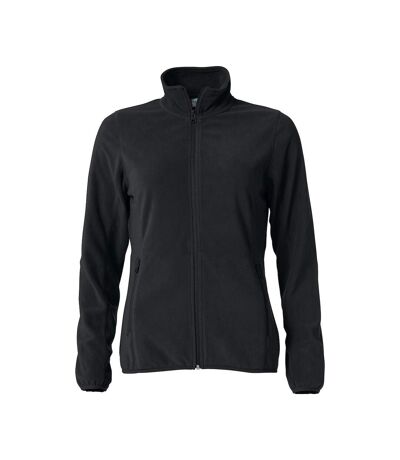 Womens/ladies basic microfleece jacket black Clique