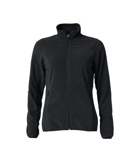 Womens/ladies basic microfleece jacket black Clique