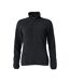 Womens/ladies basic microfleece jacket black Clique-1
