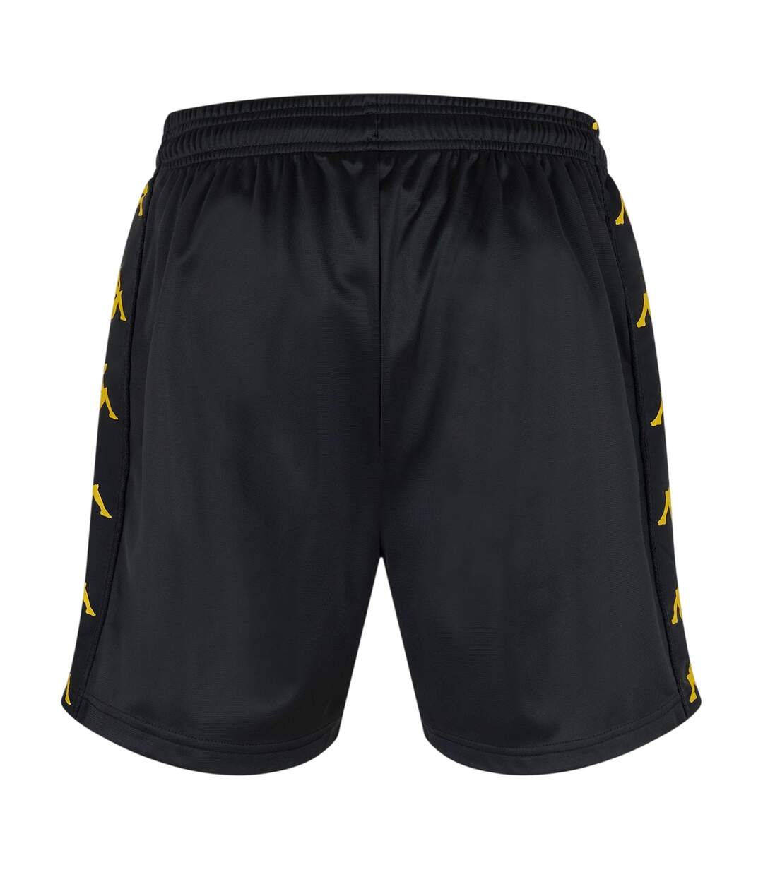 Short De Course Banda Too Hot Homme Noir Jaune Vif Kappa-2