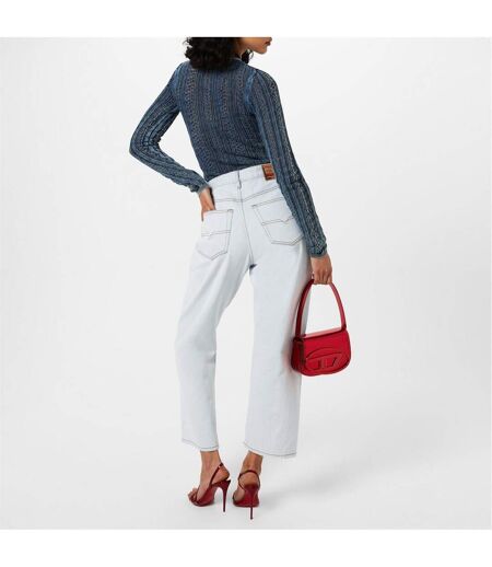 Womens/ladies 1999 Wide Leg Jeans Light Wash Diesel