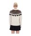 Sweat Manches Longues Motif/style Festif Femme Blanc Cassé Hunter-2