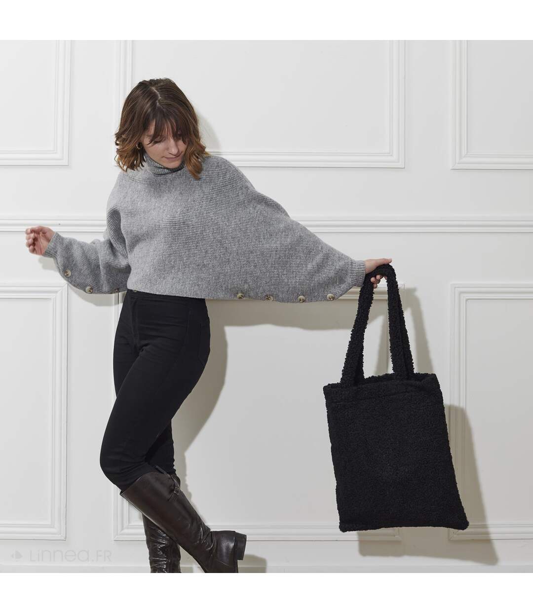 Tote Bag MICHELLE en fourrure-2