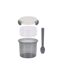 Boîte de Repas & Cuillère Lunch Box 60cl Gris-3