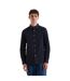 Mens Milners Oxford Long-sleeved Button-down Shirt Navy Marl Marl Farah-2