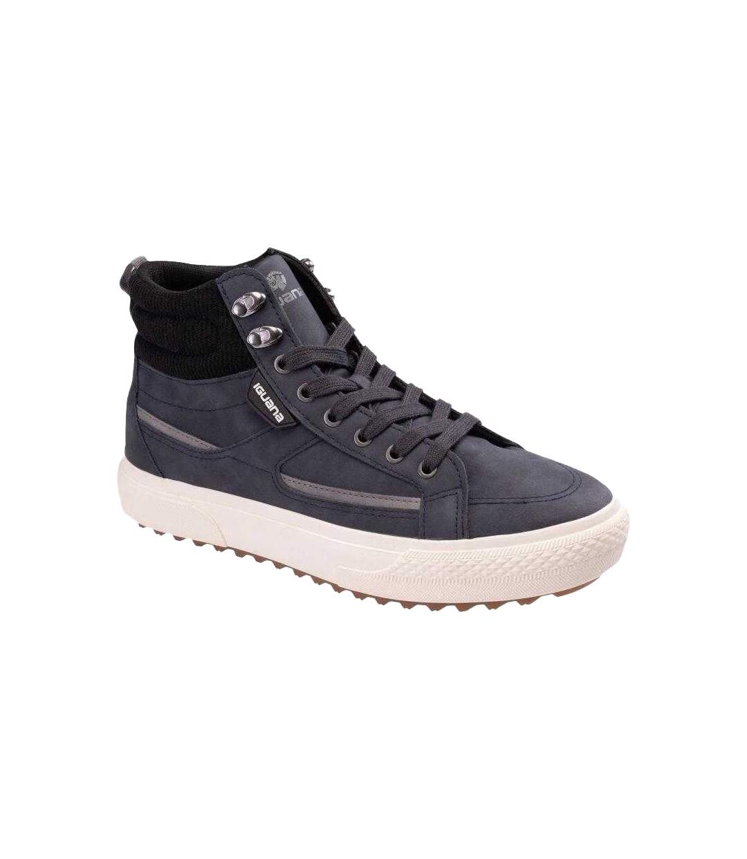 Baskets Romi Mid Homme Noir Iguana-1