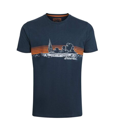 Mens nautical sky printed t-shirt navy Weird Fish