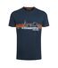 Mens nautical sky printed t-shirt navy Weird Fish-1