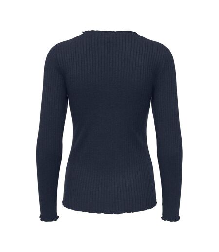 T-Shirt manches longues marine femme jdy fransiska