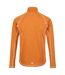 Regatta Mens Yonder Quick Dry Moisture Wicking Half Zip Fleece Jacket (Orange Pepper)