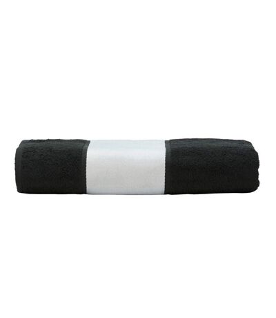 A&R Towels Subli-Me Hand Towel (Black) - UTRW6040