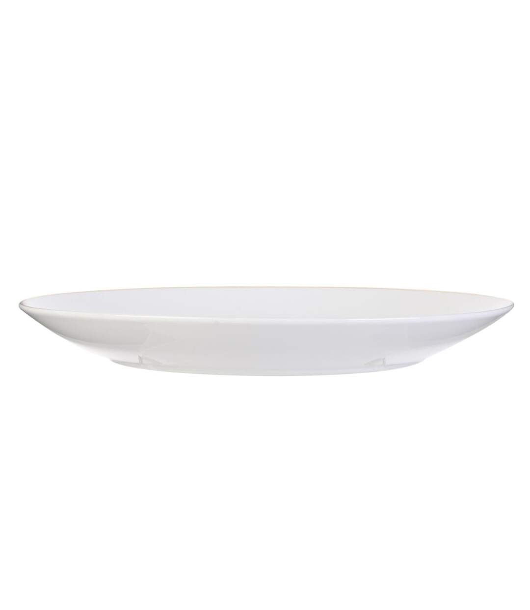 Lot de 6 Assiettes Plates Liseré 27cm Blanc-2