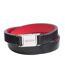 Polished Leather Reversible Bracelet One Size Black Hugo-2