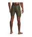 Mens Heatgear Fitted Compression Shorts Marine Od Green Under Armour-3