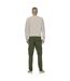 Mens Dean Regular Cargo Trousers Olive Night Only-3