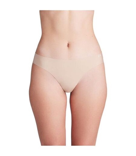 Pack Of 3  Womens/ladies Thong  Beige Under Armour