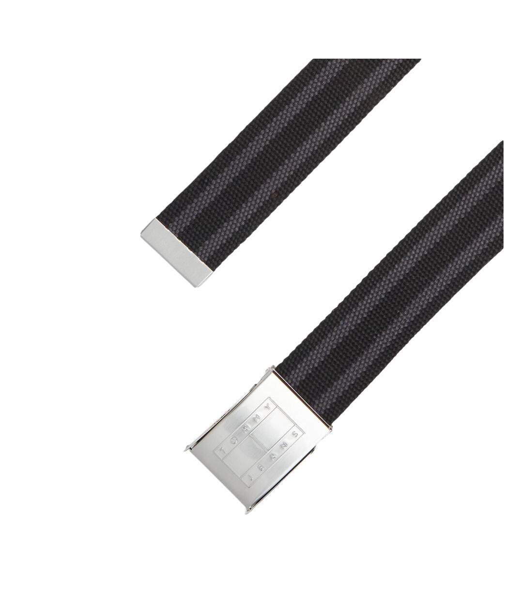 Ceinture noir/gris homme tommy hilfiger daily stripes-2