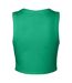 Womens/ladies muscles micro-rib tank top solid kelly green Bella + Canvas