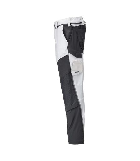 Pantalon De Travail Customised Homme Blanc Gris Pierre Mascot
