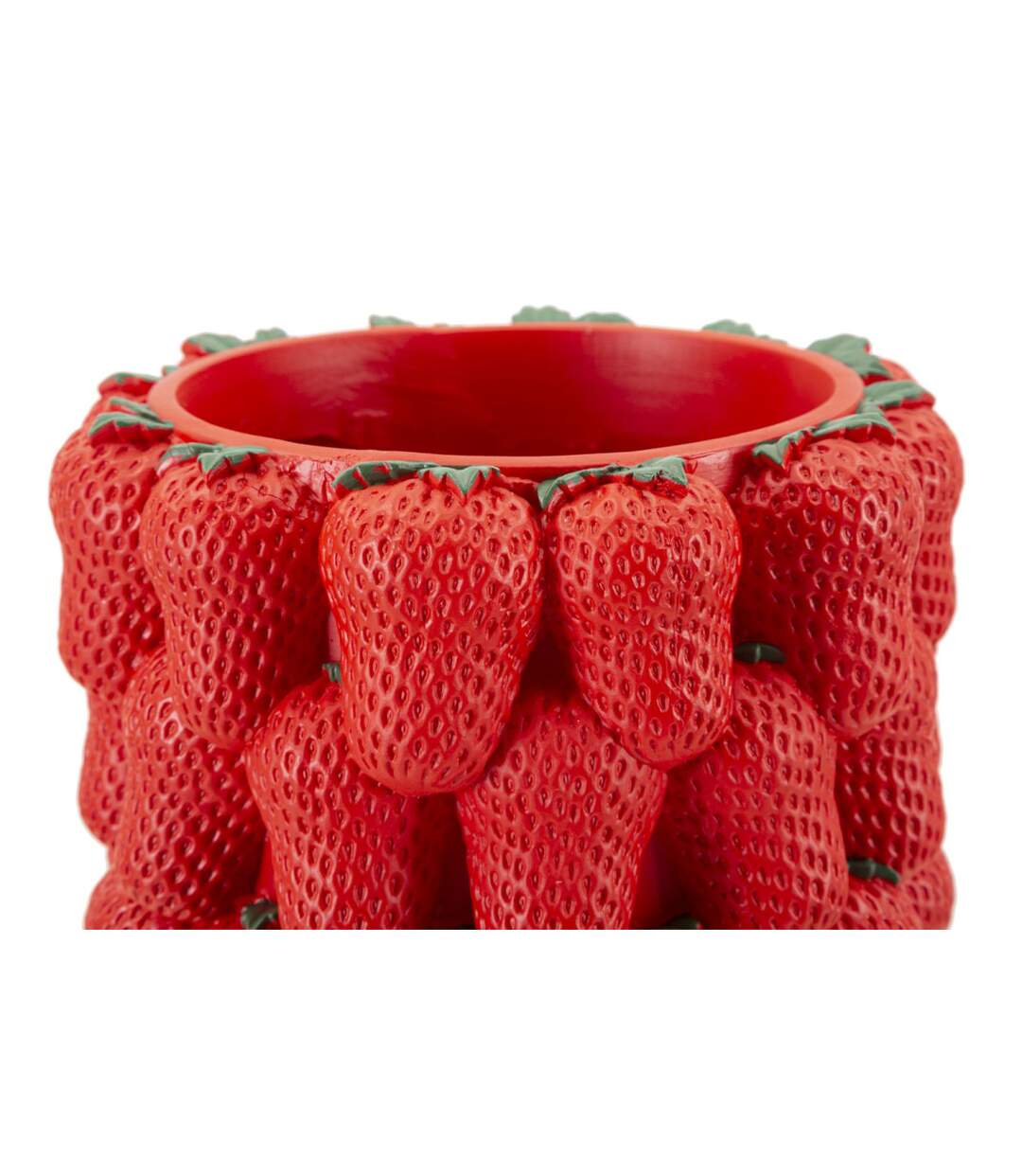Vase Déco Fruits Fraises 32cm Rouge-2