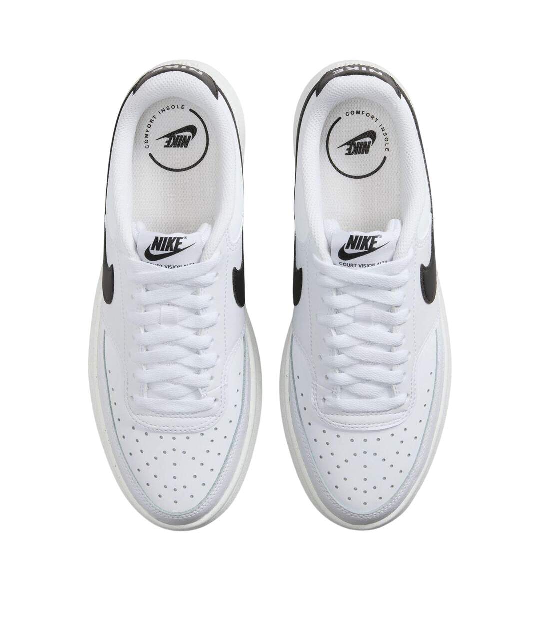 Baskets Court Vision Al Femme Blanc Noir Nike-4
