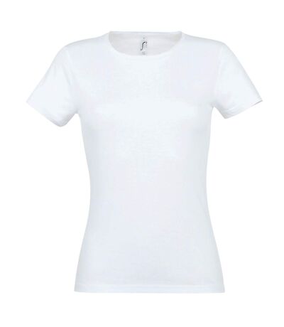 T-shirt à manches courtes femme blanc SOLS