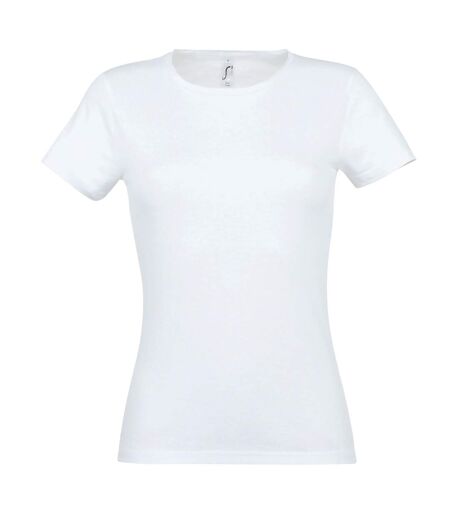 T-shirt à manches courtes femme blanc SOLS